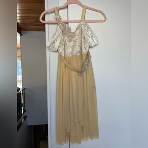 Yellow/ Champagne Competition Dress